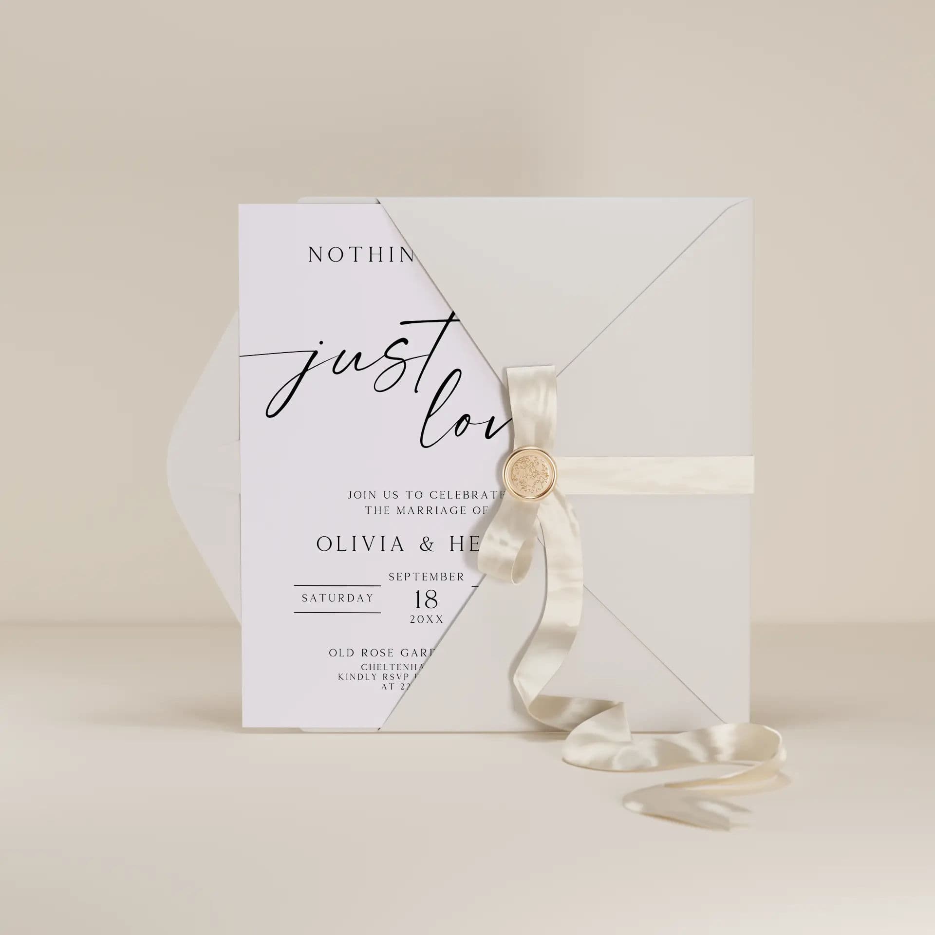 Wedding template preview