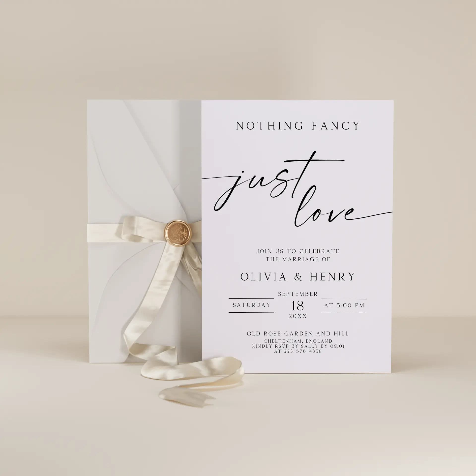 Wedding template preview